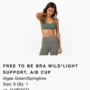 LULULEMON Free to Be Bra